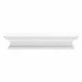 Homeroots 23 in. Classic White Floating Wall Shelf 397787